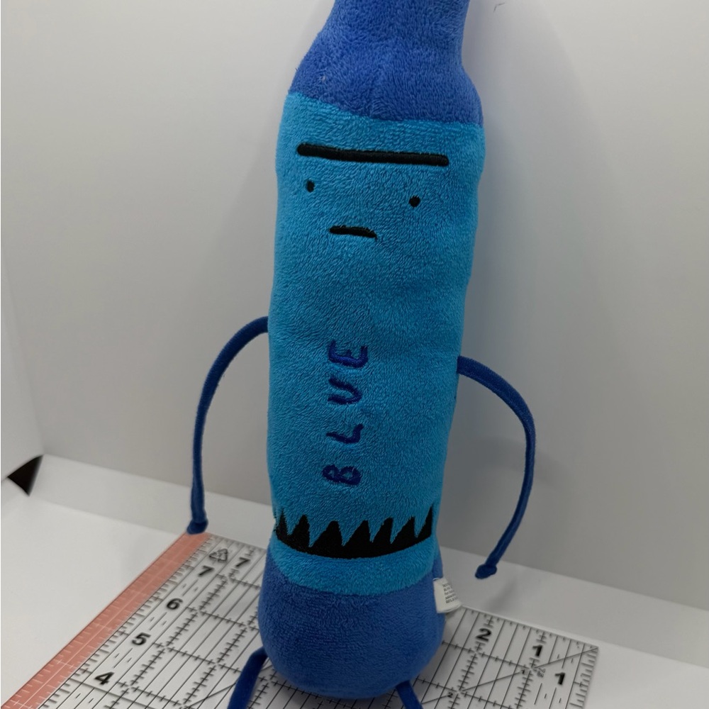 Day Crayons Quit Blue Plush
